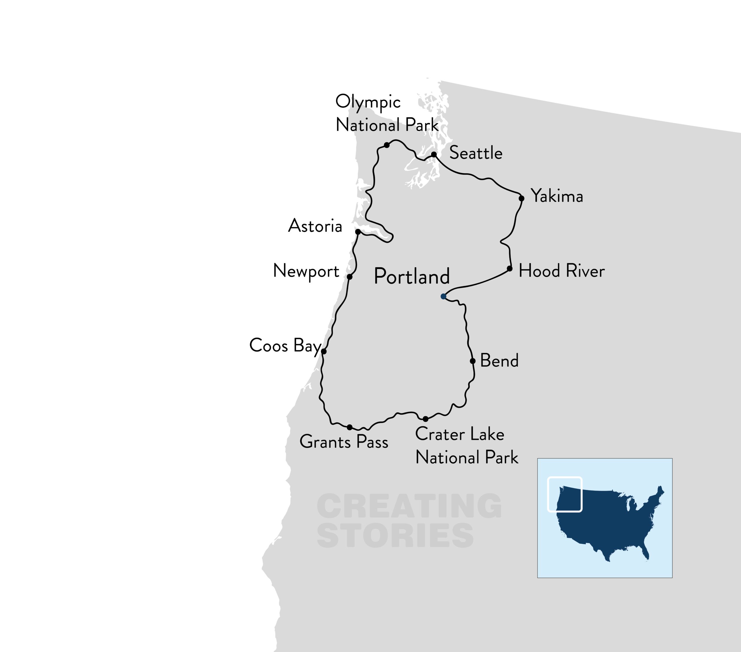 Amerika - Rondreis Pacific Northwest