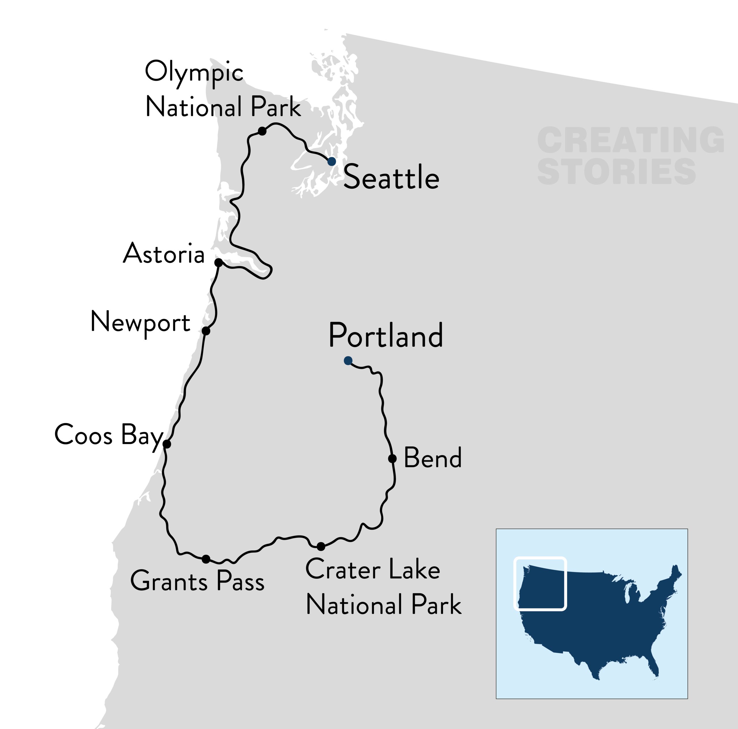 Amerika - Rondreis Pacific Northwest Oregon