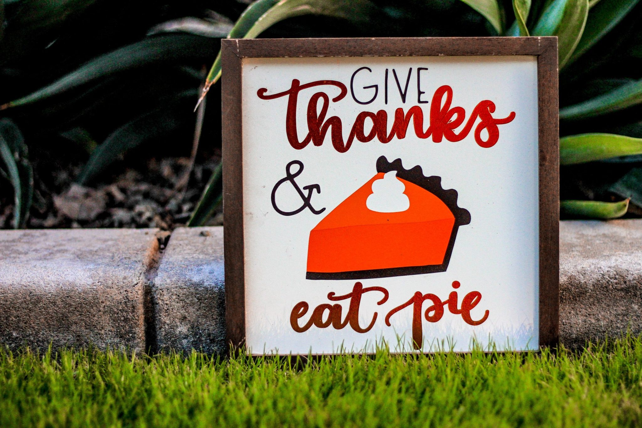 Thanksgiving - give thanks, eat pie